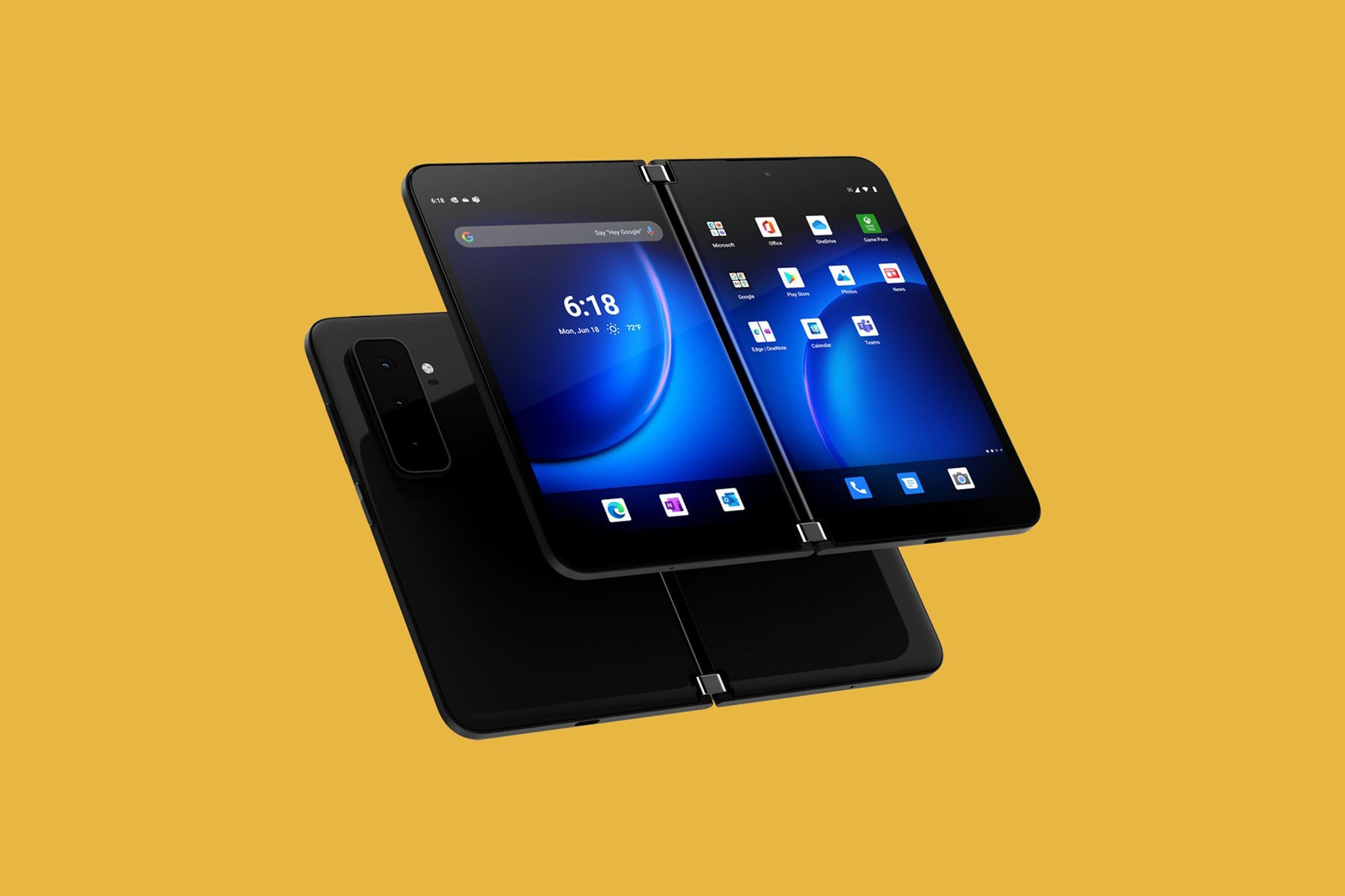 マイクロソフトの2画面スマートフォン「Surface Duo 2」には、海に投げ