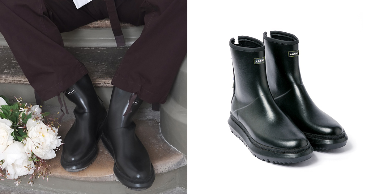 サカイ」が新作“ラバーブーツ”を発売 日常でもアウトドアでも重宝する