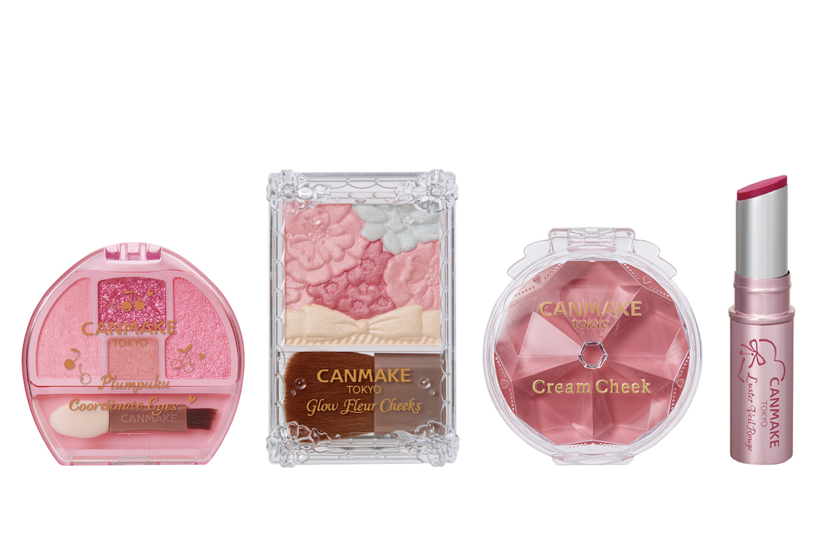 キャンメイク」から“さくらんぼカラー”のアイシャドウ・チーク・リップ