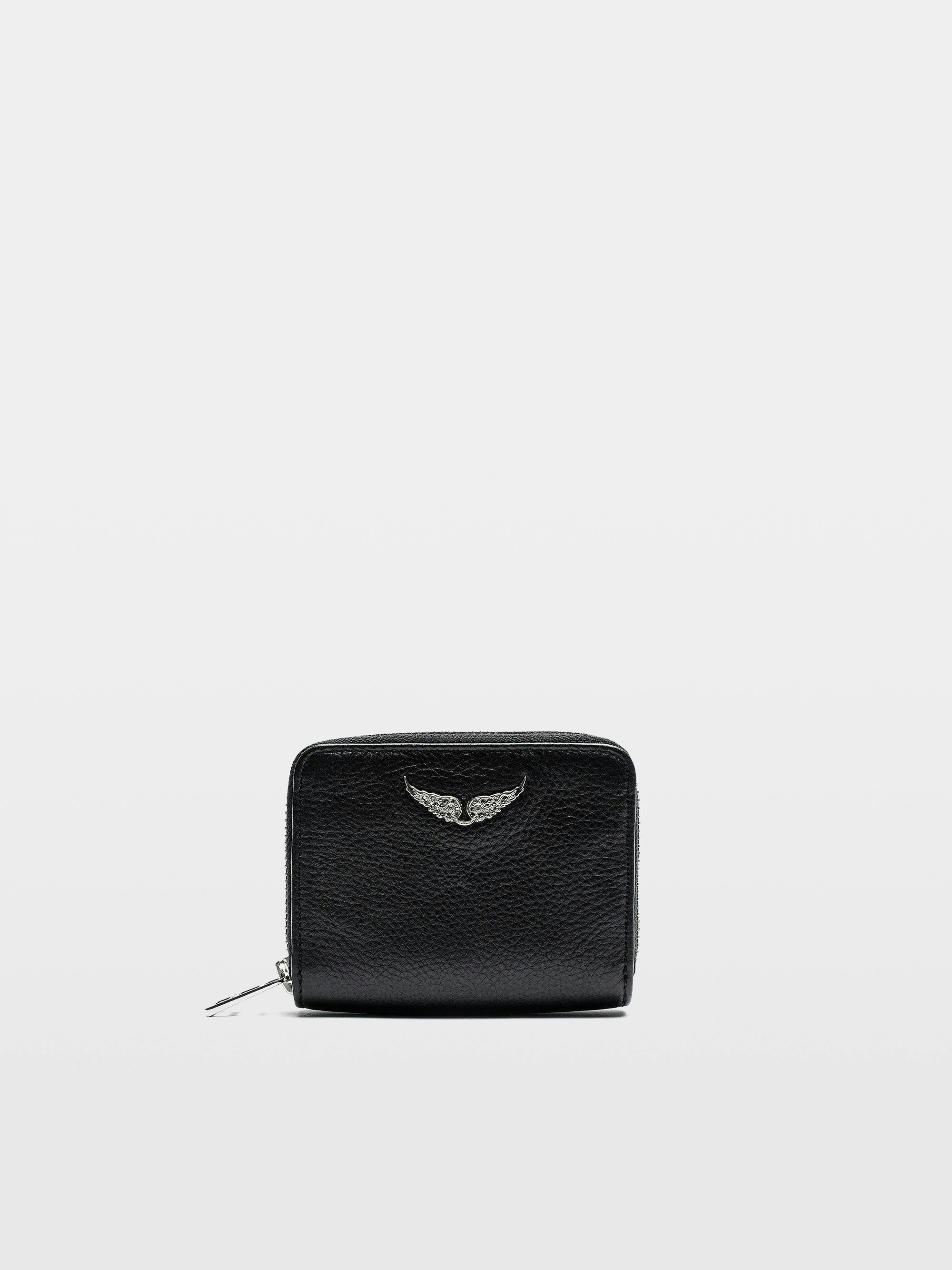 Mini ZV Black Leather Wallet | Zadig&Voltaire | Zadig&Voltaire
