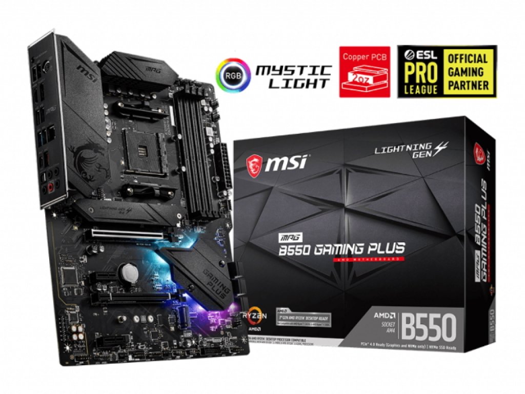 MSI MPG B550 GAMING PLUS AMD 500シリーズ Socket AM4対応 AMD B550