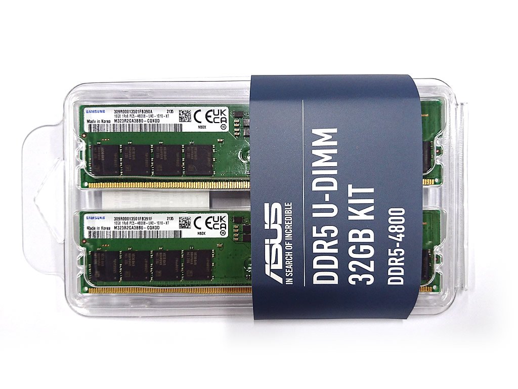 ASUS ASUS DDR5 U-DIMM 32GB KIT 288pin DDR5-4800 CL40-39-39 32GB