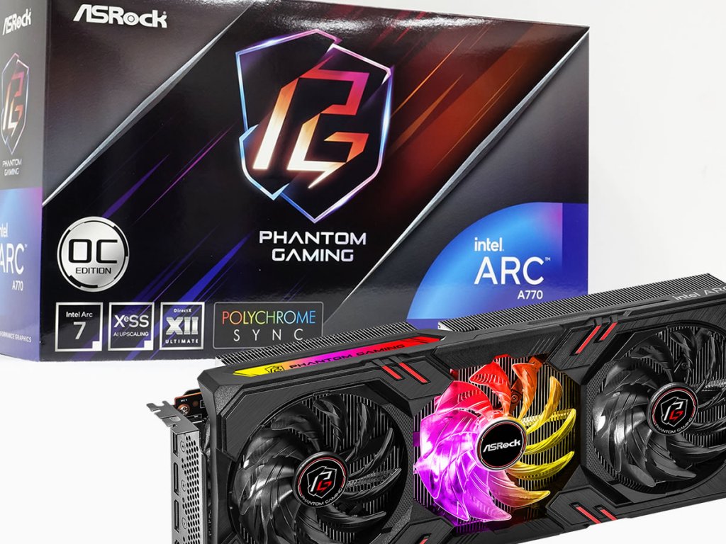 ASRockからintel Arc A770 GPU搭載グラフィックスカード「Intel Arc