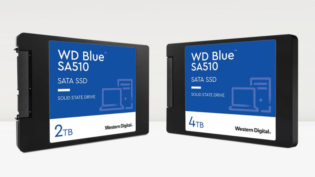WDの2.5インチSATA接続SSD WD Blue SA510 SATA SSDに2TBと4TBモデルが