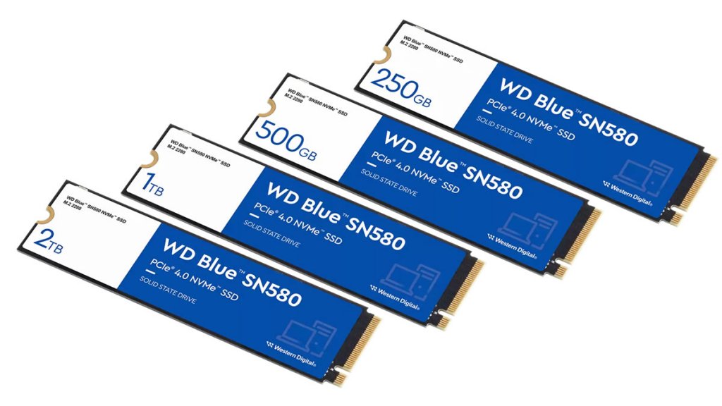 定番のWD青にGen4対応モデル、PCIe4.0X4 NVMe M.2 2280 SSD「WD Blue