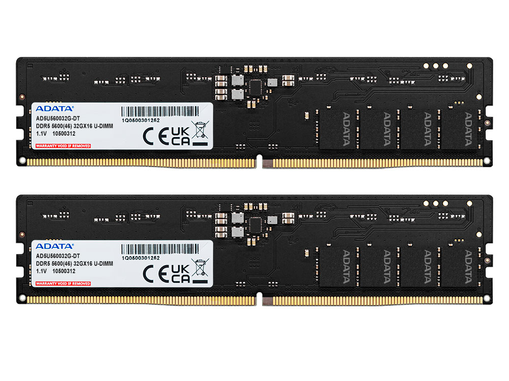 ADATA AD5U560032G-DT 288pin DDR5-5600 CL46-45-45 64GB(32GBx2枚組