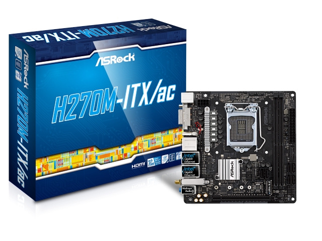 ASRock H270M-ITX/ac インテル 200シリーズ LGA1151対応 intel H270