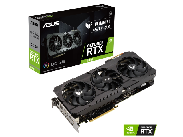 ASUS TUF-RTX3080-O12G-GAMING GEFORCE RTX 3080 (LHR) 12GB 384-bit