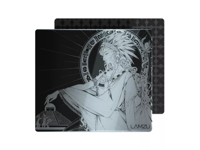 GLSSWRKS GLSSWRKS Kazemi Premium Glass Mousepad Dark 500x500mm