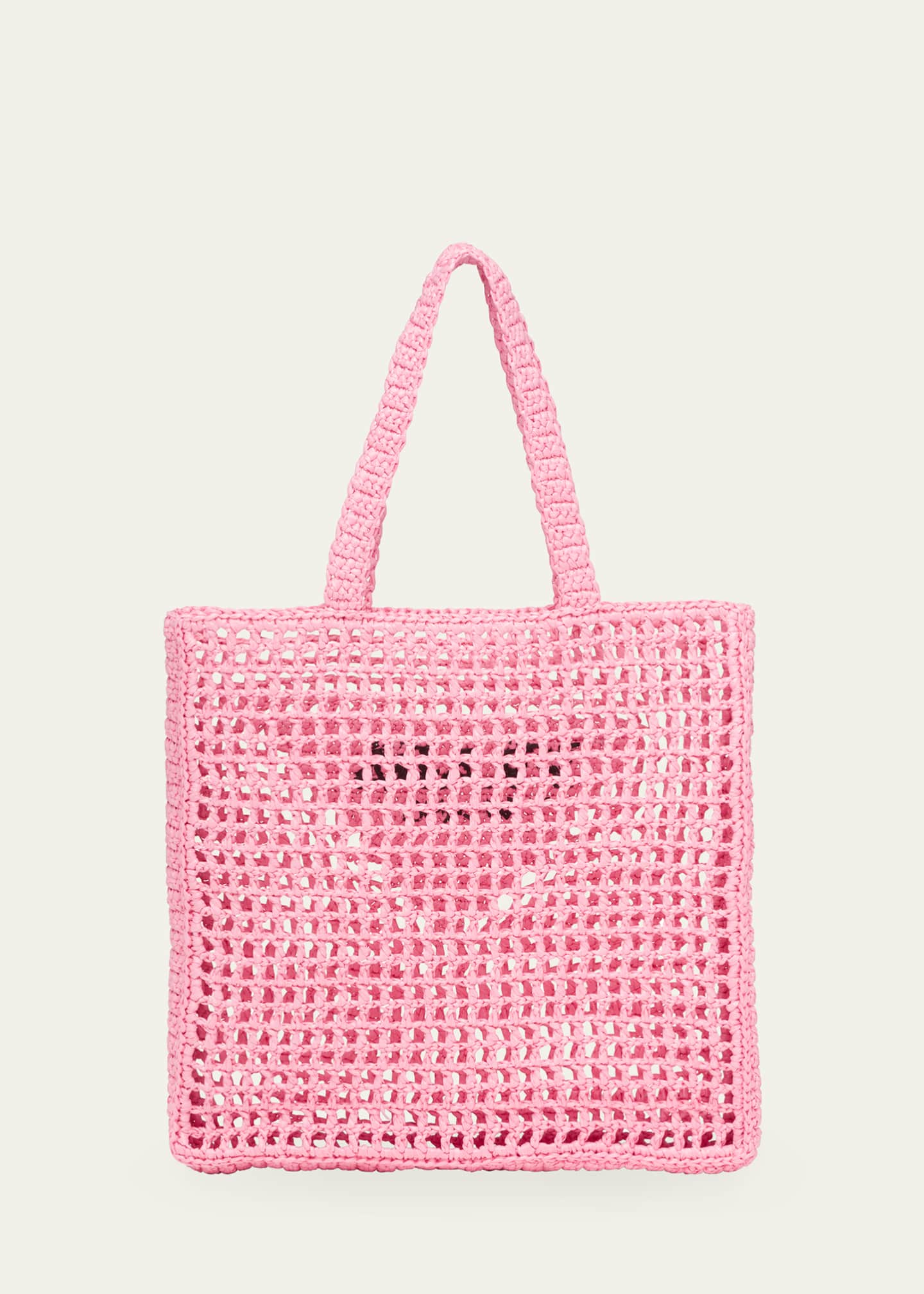 Prada Bicolor Woven Logo Shopper Tote Bag - Bergdorf Goodman