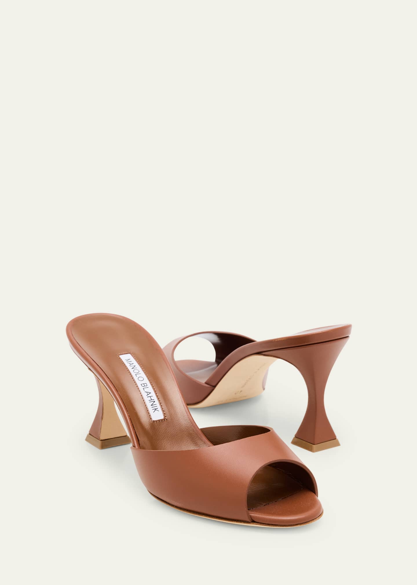 Manolo Blahnik Jadarona Leather Mule Sandals - Bergdorf Goodman