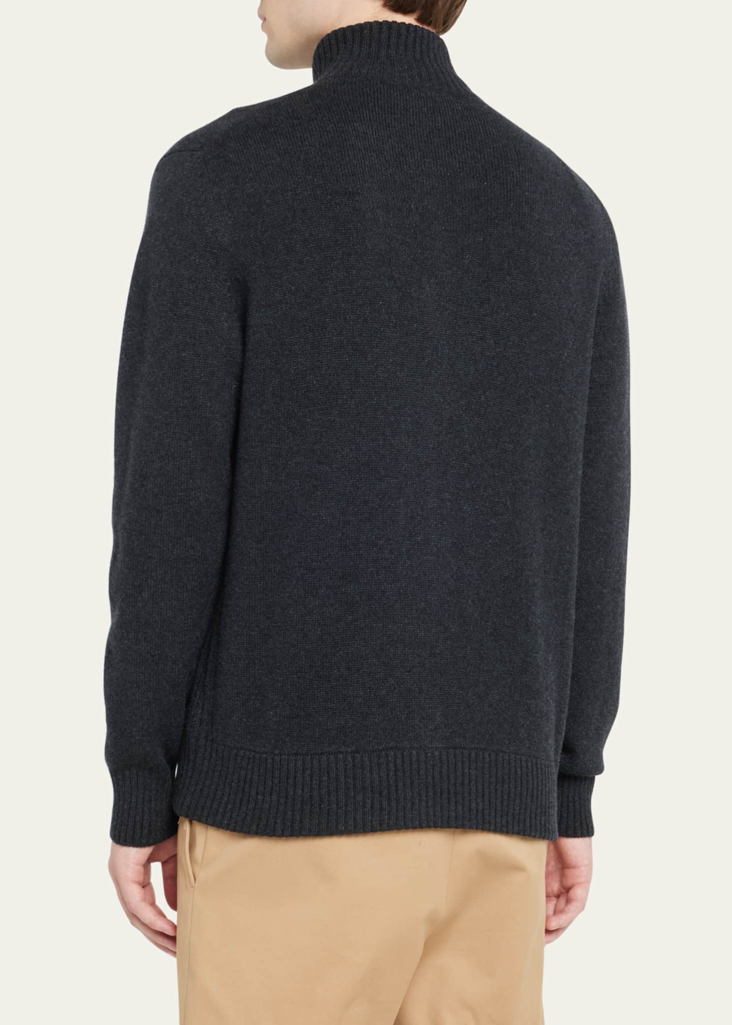 Loro Piana Men's Cashmere Parksville Full-Zip Sweater - Bergdorf