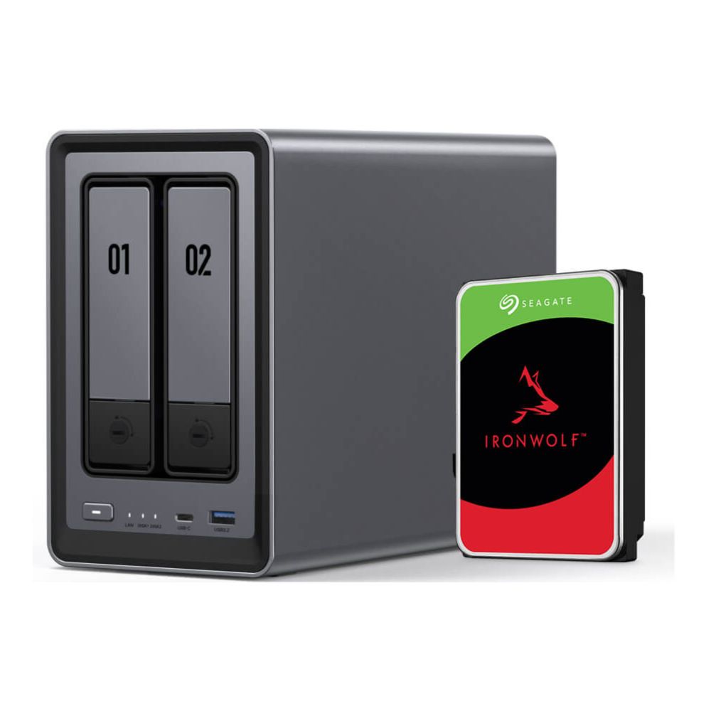 UGREEN NASync DXP2800 2-Bay-NAS (Diskless) Includes 24TB (Seagate