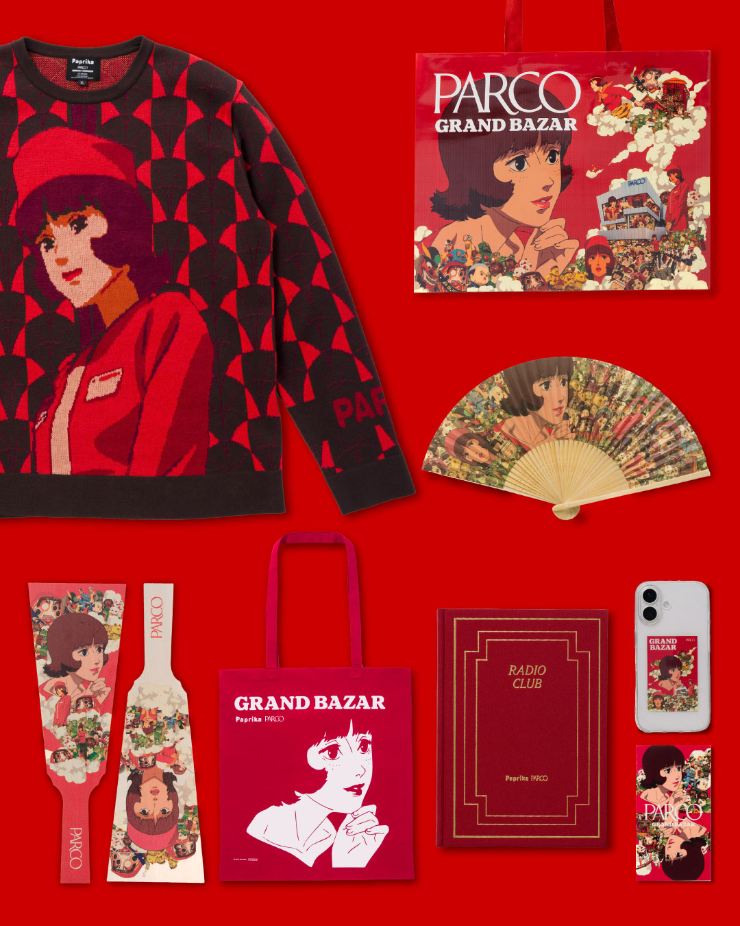 今年の「PARCO GRAND BAZAR」は『パプリカ』とコラボレーション。世代