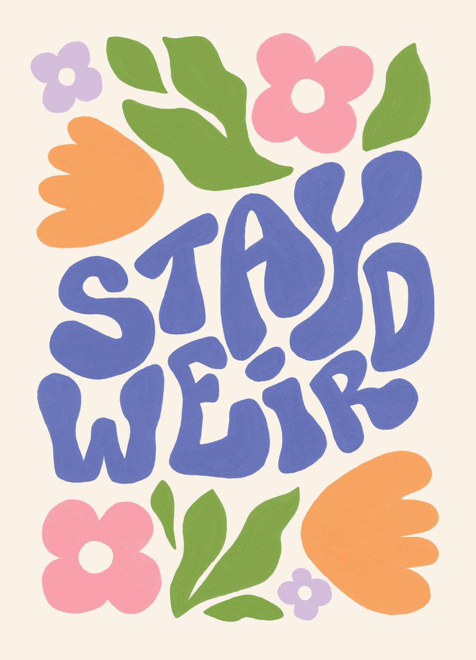 Flowers Stay Weird Print – Retro Poster | Desenio