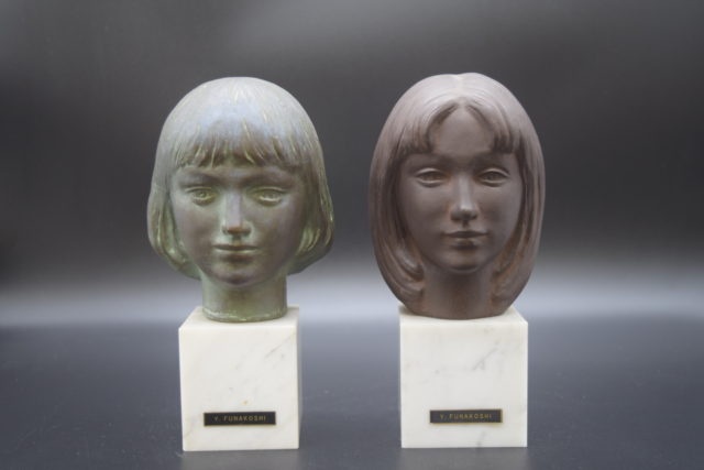 舟越 保武 ブロンズ像置物 女性 2点 ｜ ブランド品の買取ならエコリング