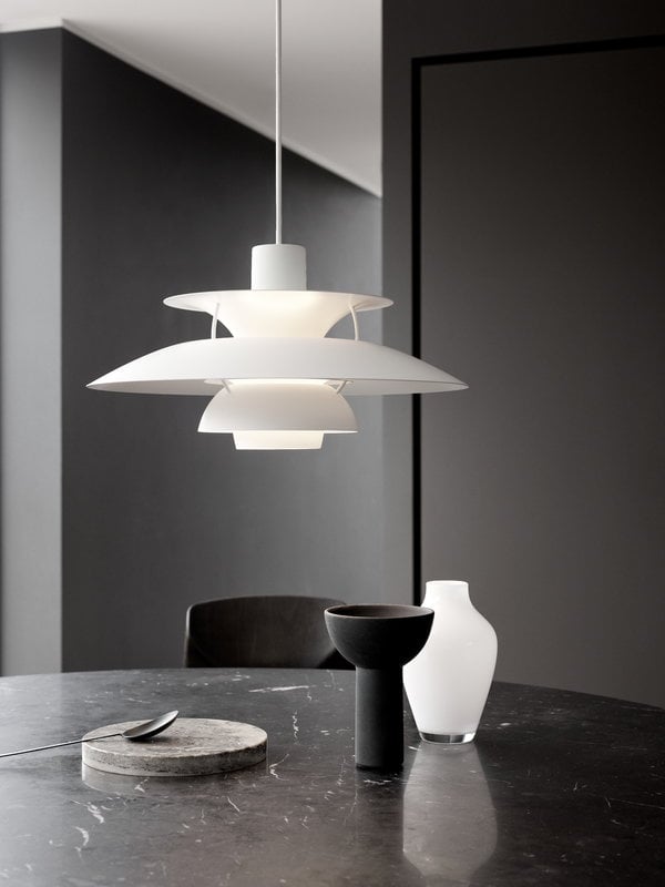Louis Poulsen PH 5 Monochrome pendant, white | Finnish Design Shop NL