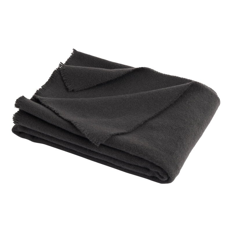 HAY Mono throw, 130 x 180 cm, charcoal | Finnish Design Shop