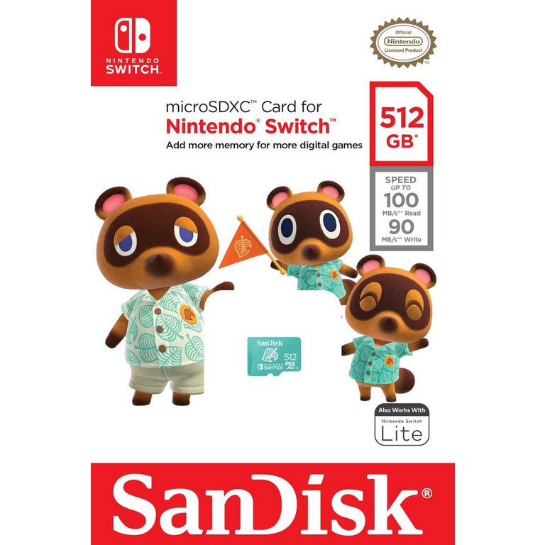 SanDisk 512GB UHS-I microSD for Nintendo Switch | GameStop
