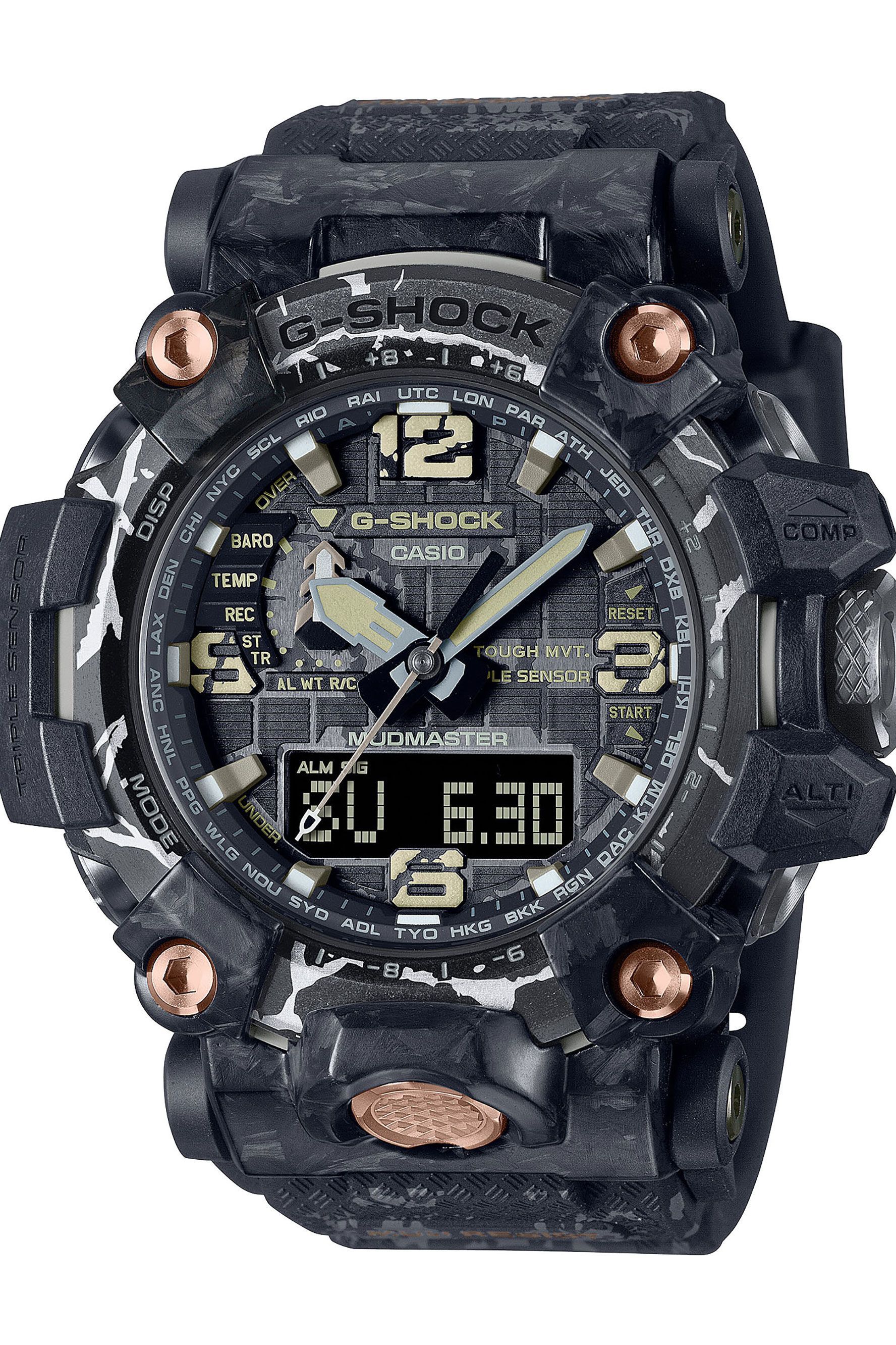 G-SHOCKの「マッドマスター」シリーズから、クラックドパターンが