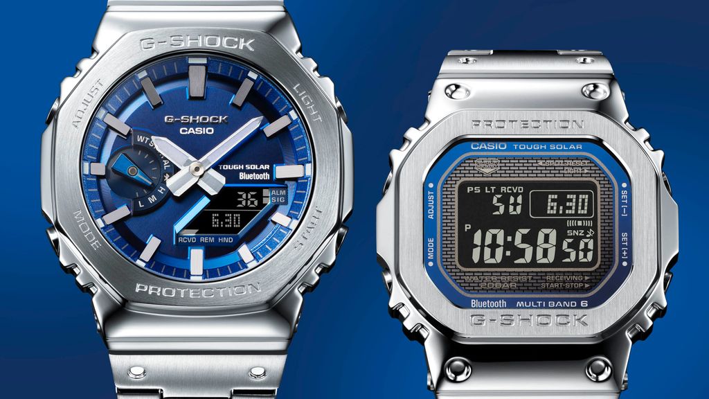 ギャラリー：フルメタルのG-SHOCKにブルーを効かせた新モデルが登場
