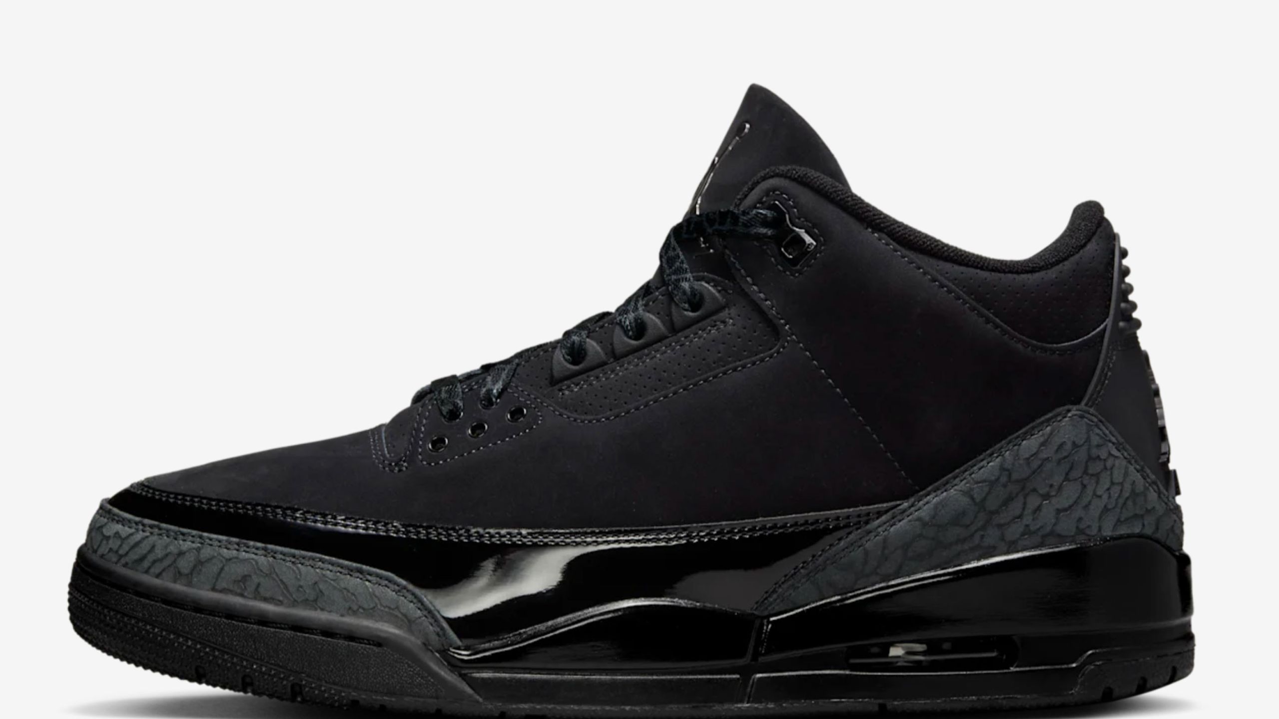 ナイキ「エア ジョーダン 3 “Black Cat”」はブラックのワントーンが