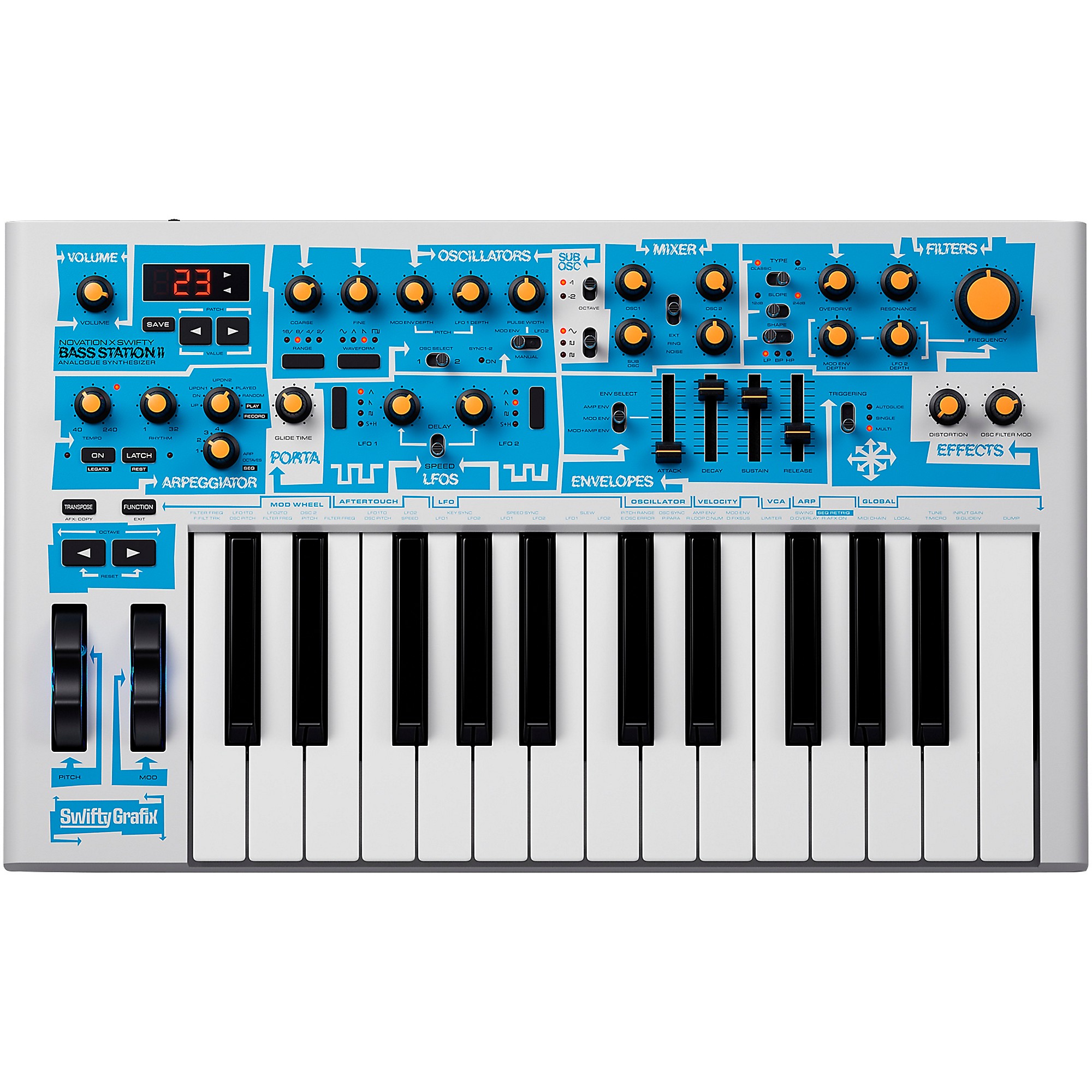 Novation Bass Station II Analog Synthesizer Swifty Edition