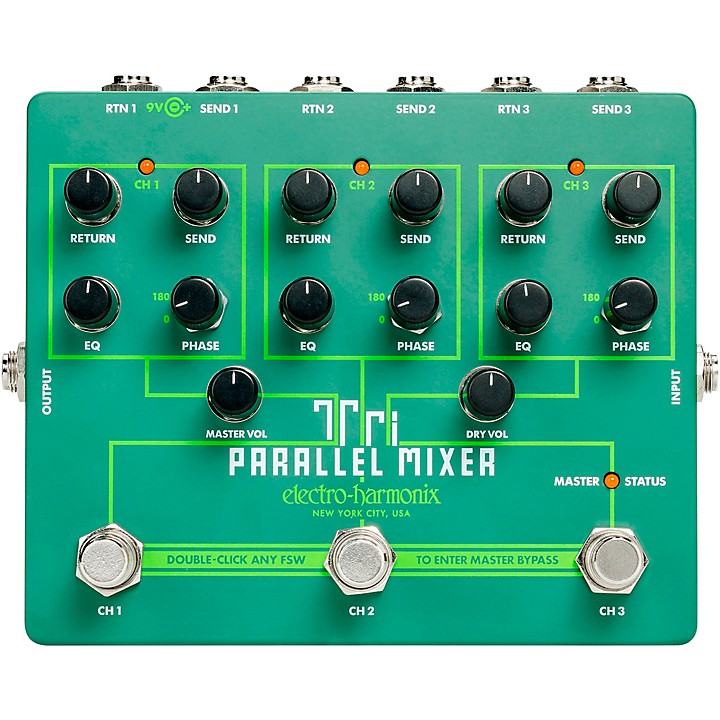 Open Box Electro-Harmonix Tri Parallel Mixer Pedal | Guitar Center