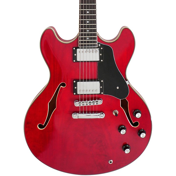 Sire Larry Carlton H7 Hollowbody Electric Guitar See-Thru Red