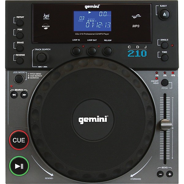 Gemini CDJ-210 Tabletop CD/MP3 Player | Guitar Center