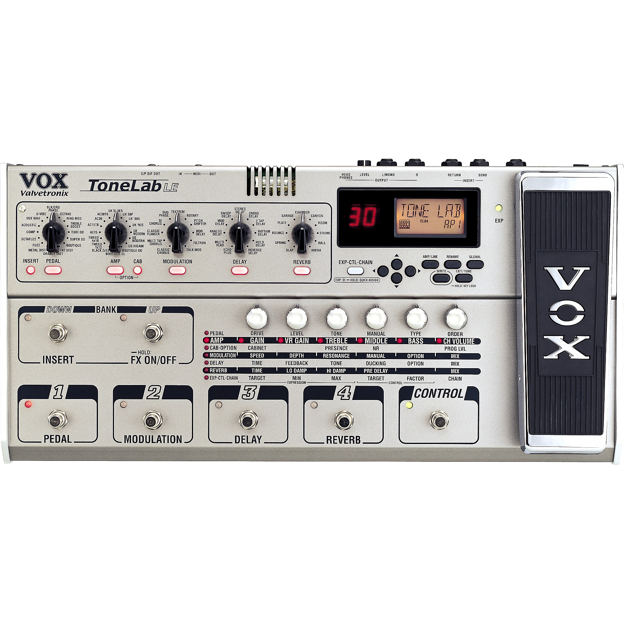 VOX Tonelab LE Guitar Multi Effects Pedal | Guitar Center