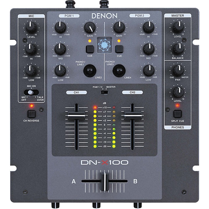 Restock Denon DJ DN-X100 Professional 2-Channel DJ Mixer | Guitar