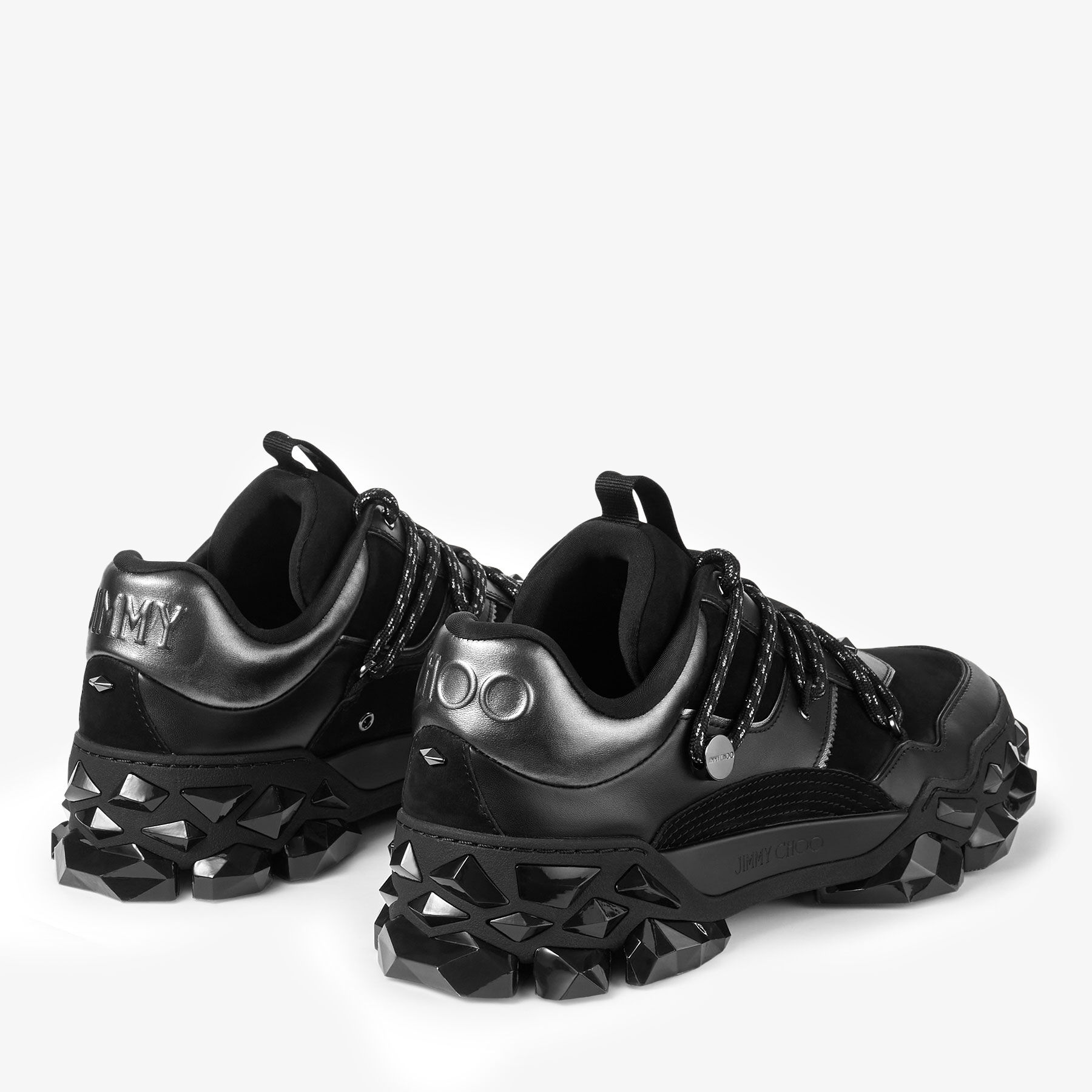 ダイヤモンド X II / M | ブラックレザー・スニーカー | ジミー チュウ