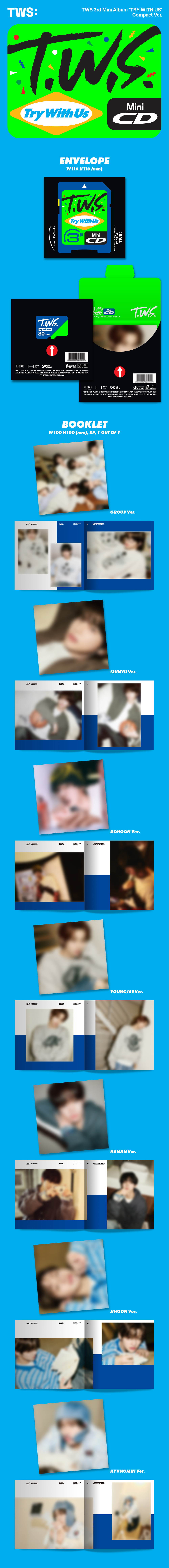 jp.ktown4u.com : TWS - ミニアルバム3集 'TRY WITH US' (Compact Ver