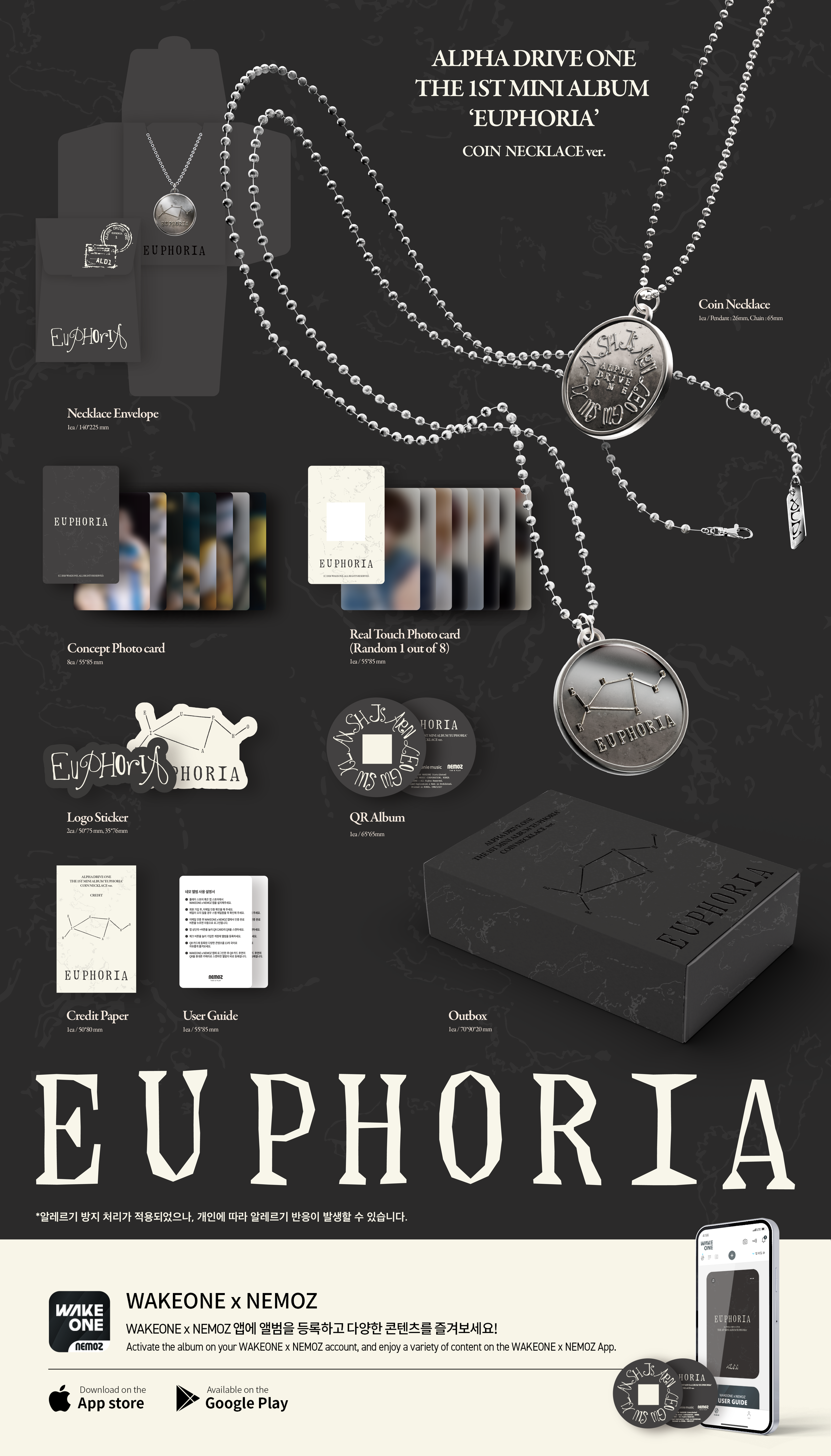jp.ktown4u.com : ALPHA DRIVE ONE - ミニアルバム1集 [EUPHORIA
