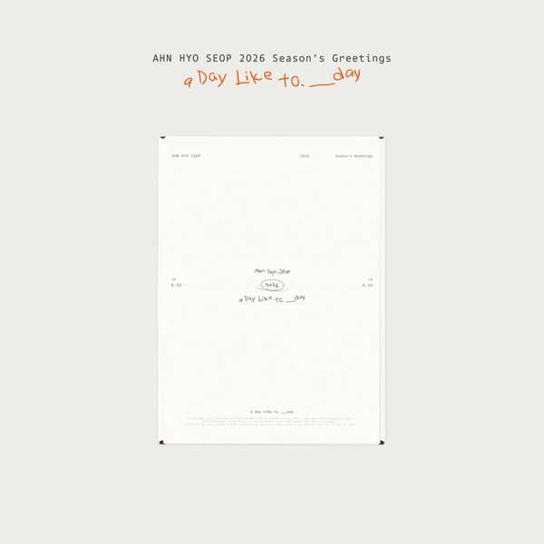 jp.ktown4u.com : Ahn Hyo Seop - 2026 SEASON'S GREETINGS [A Day