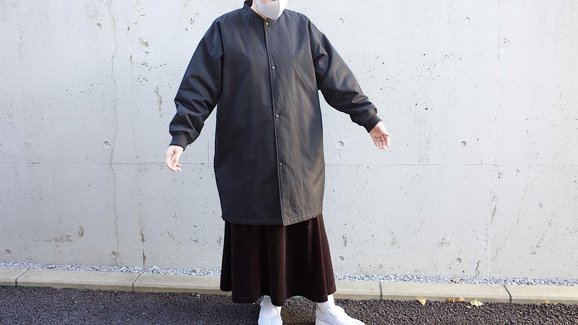 無印良品のコートは中綿入りであたたかいのにモコモコしない！ 撥水