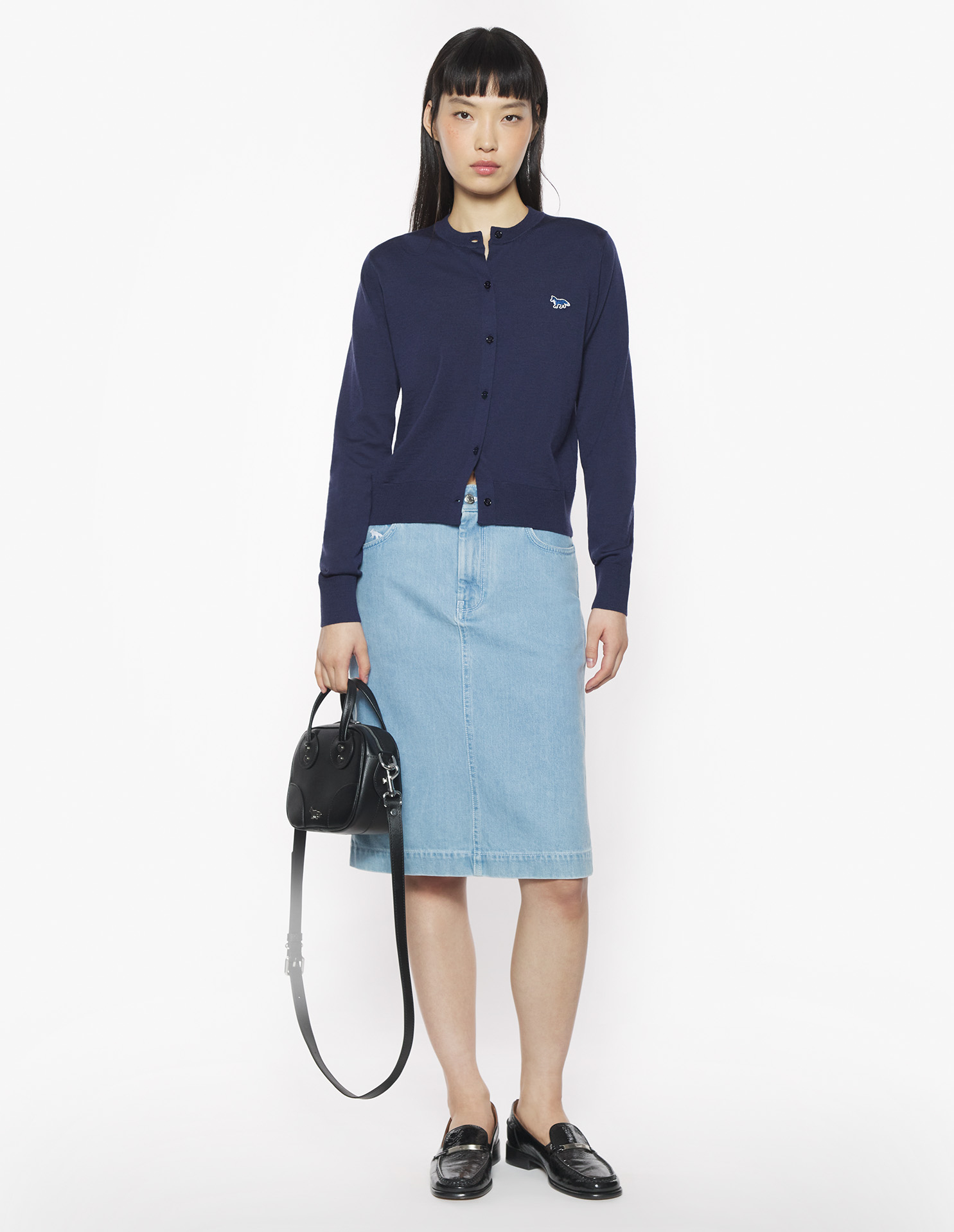 BABY FOX PATCH REGULAR CARDIGAN | Maison Kitsuné