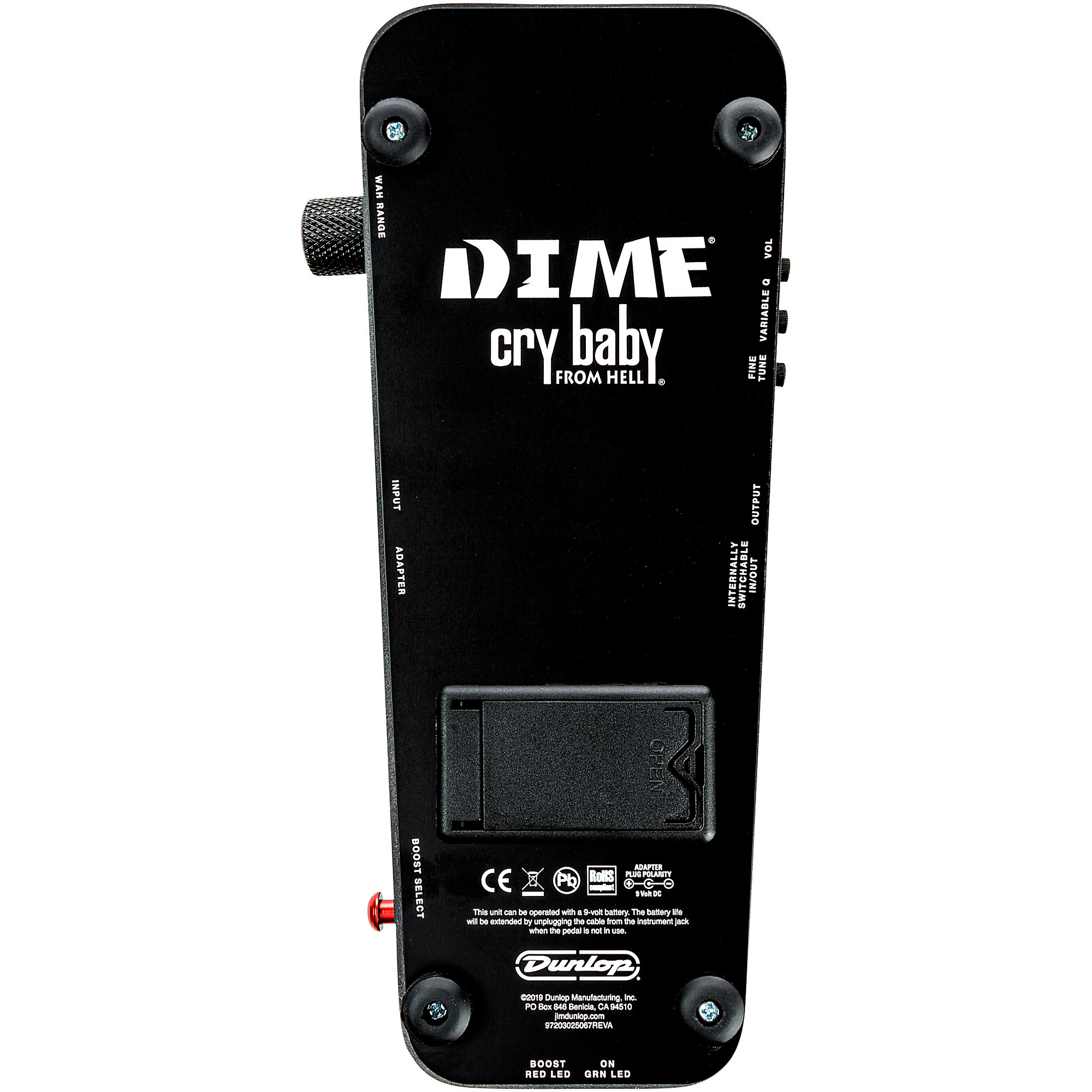 Dunlop DB01B Dime Cry Baby From Hell Wah Effects Pedal | Music & Arts