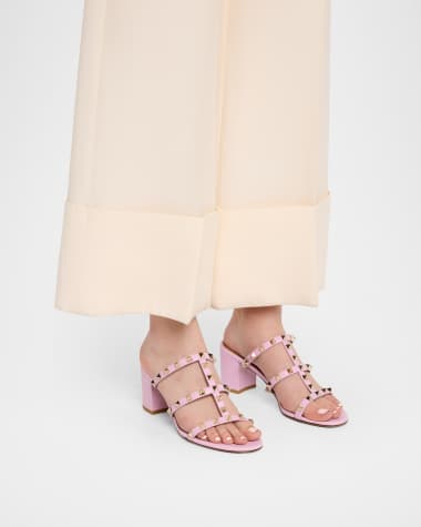 Valentino Garavani Sandals Pink Women's Shoes | Neiman Marcus