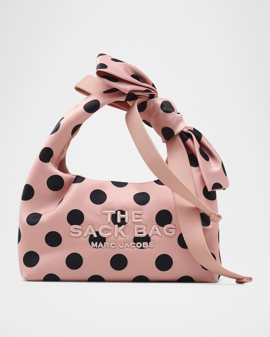 Marc Jacobs The Sack Mini Polka Dot Satin Shoulder Bag | Neiman Marcus