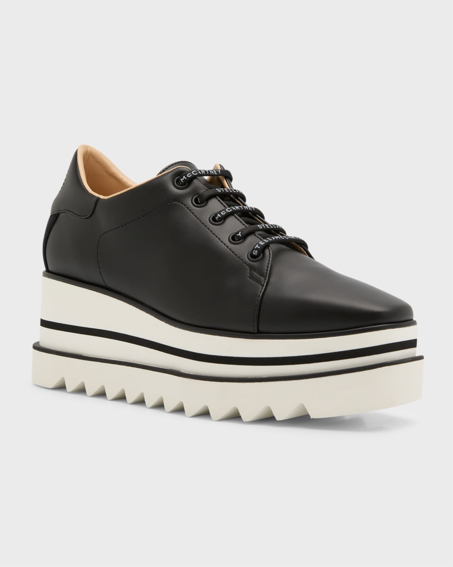 Stella McCartney Sneakelyse Vegan Logo Platform Loafers | Neiman