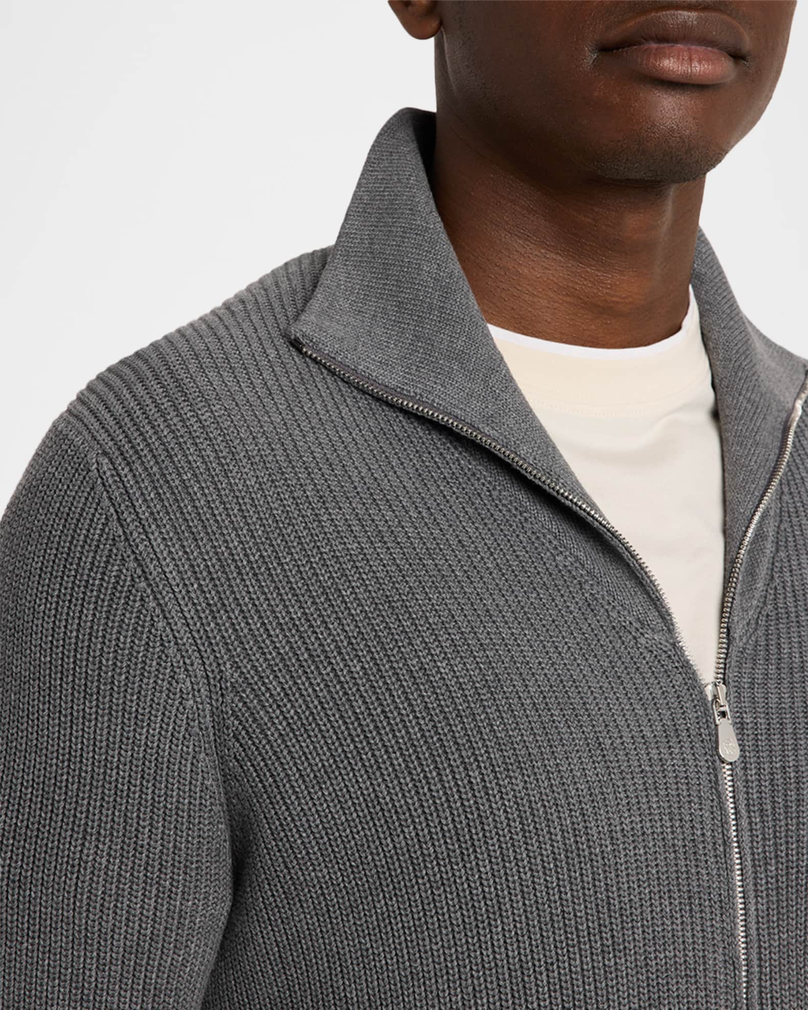 BRUNELLO CUCINELLI グレー ジップアップベスト BRUNELLO CUCINELLI