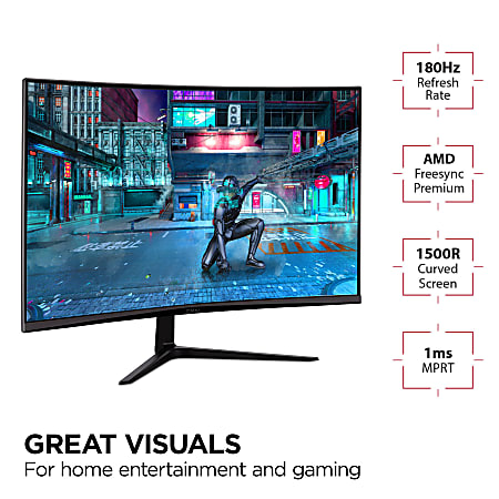 ViewSonic VX3218 PC MHD 32 Curved HD 1ms 180Hz Gaming Monitor