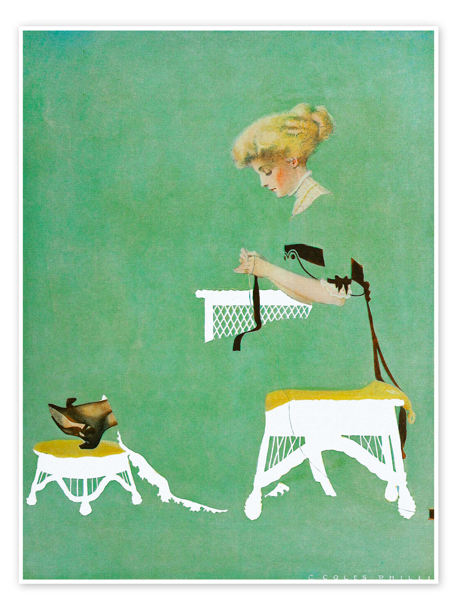 Home Ties print by Clarence Coles Phillips | Posterlounge