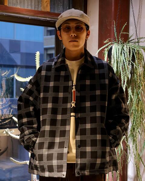 CALEE BOX CHECK OVER SIZE COACH JACKET CL-24AW031 公式通販