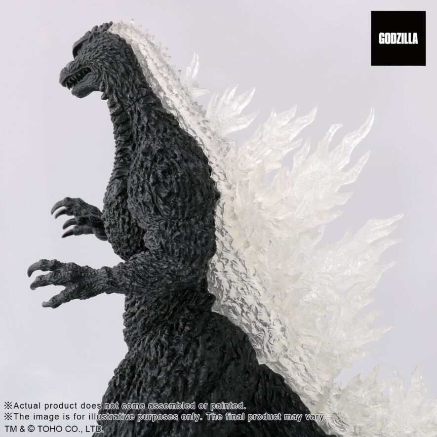 酒井ゆうじ造形コレクション ゴジラ(2002)「嵐の中の攻防」ソフビ組立