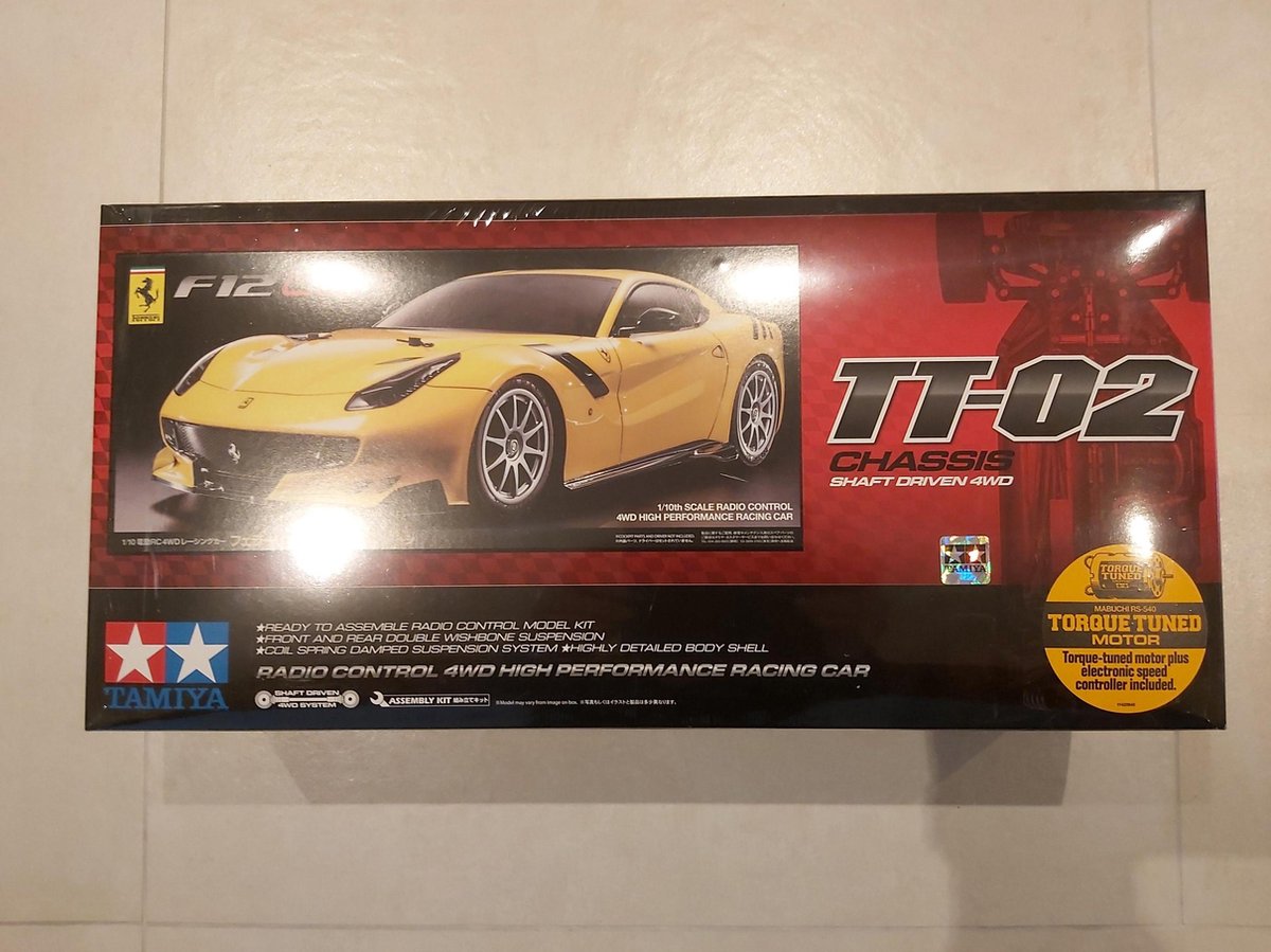 RC auto bouwpakket Tamiya 1/10 Ferrari F12TdF TT02 58644 | bol