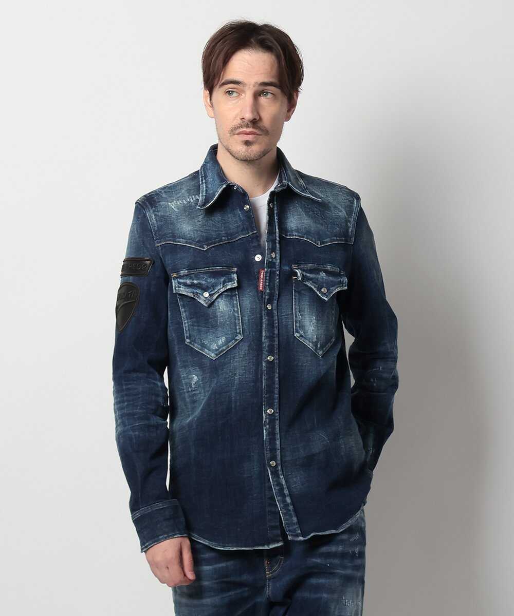 ディースクエアード x ドゥカティ デニムシャツ | ディースクエアード