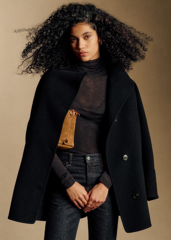 Rafael コート - マスタード - ウール - Sézane